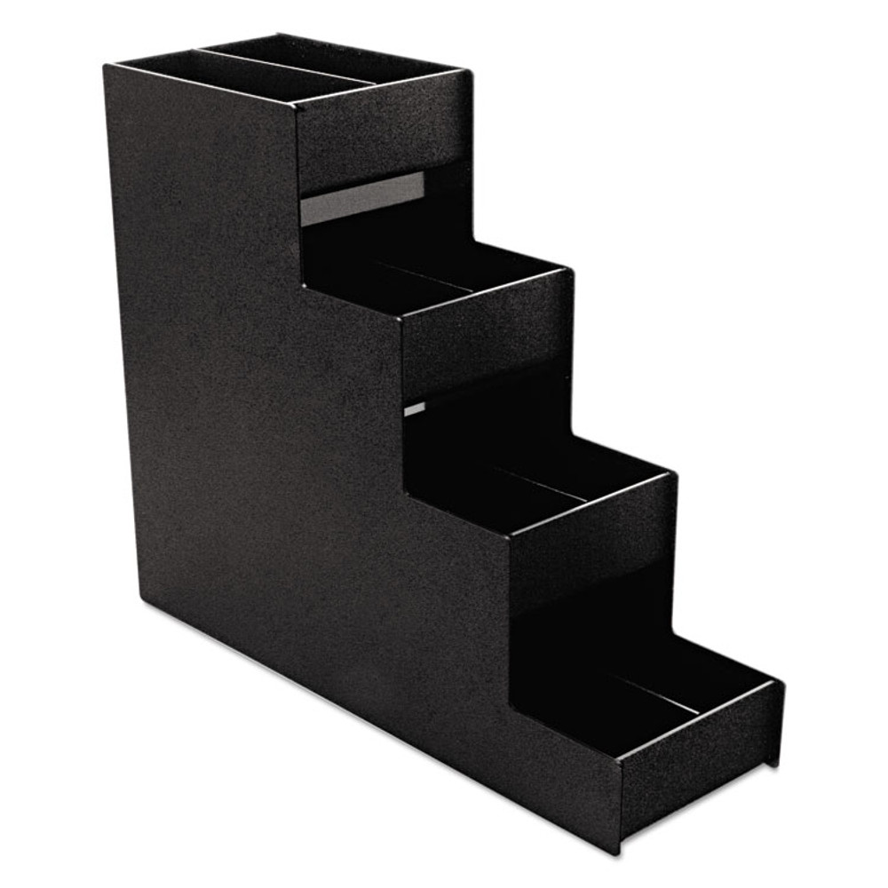 ADVANTUS CORPORATION Vertiflex® Commercial Grade VFC1916RC Narrow Condiment Organizer, 8 Compartments, 6 x 19 x 15.88, Black