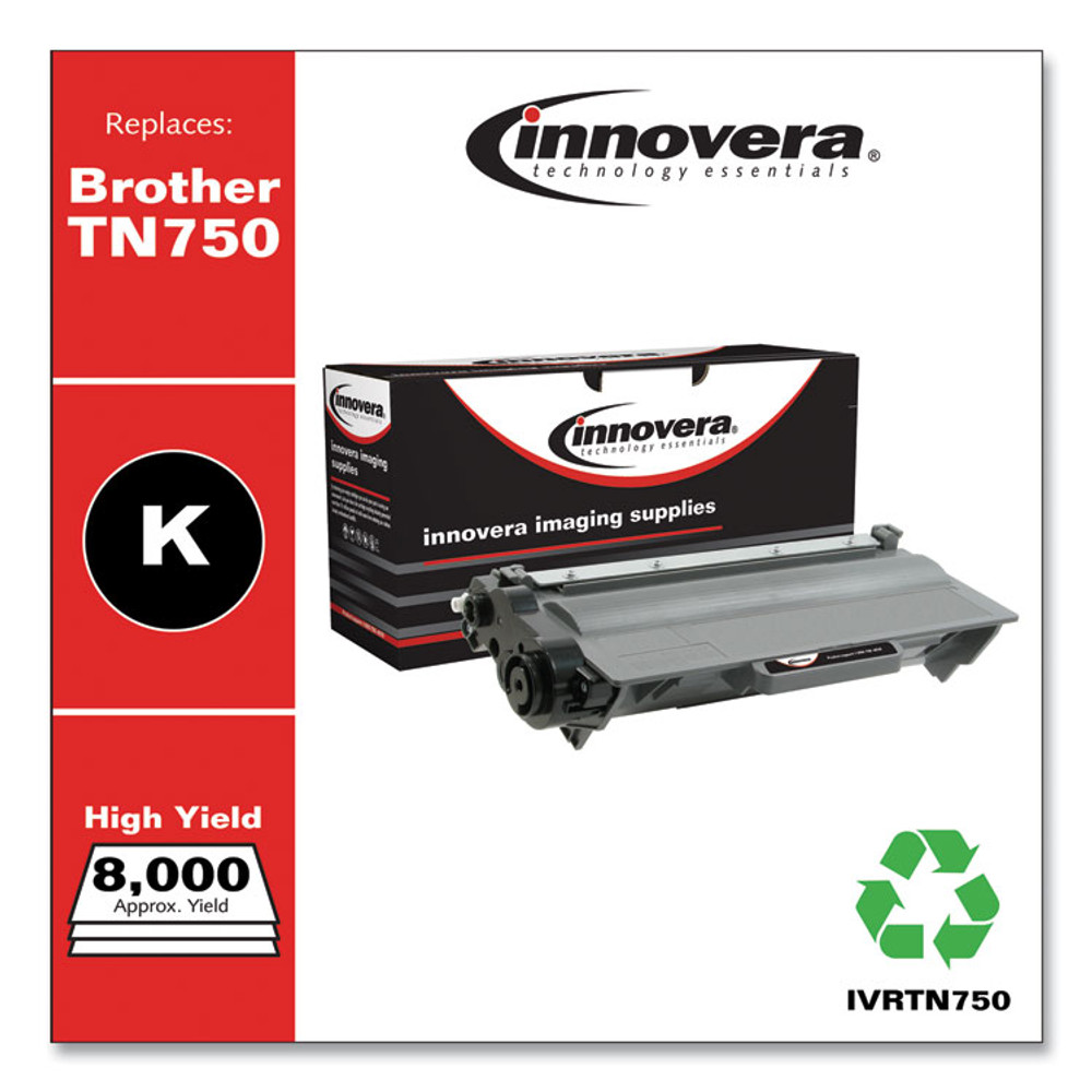 INNOVERA TN750 Remanufactured Black High-Yield Toner, Replacement for TN750, 8,000 Page-Yield