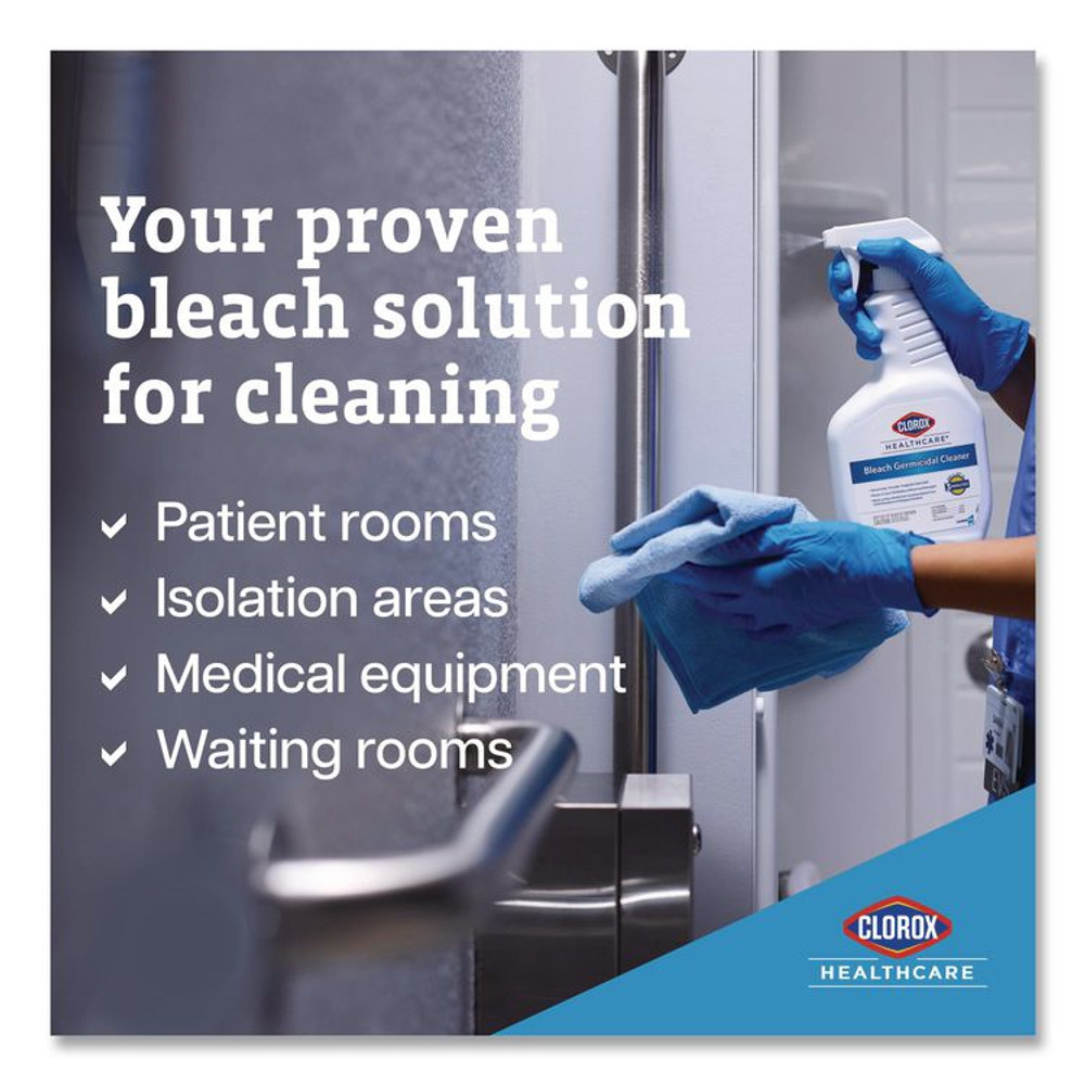 CLOROX SALES CO. Healthcare® 68970EA Bleach Germicidal Cleaner, 32 oz Spray Bottle