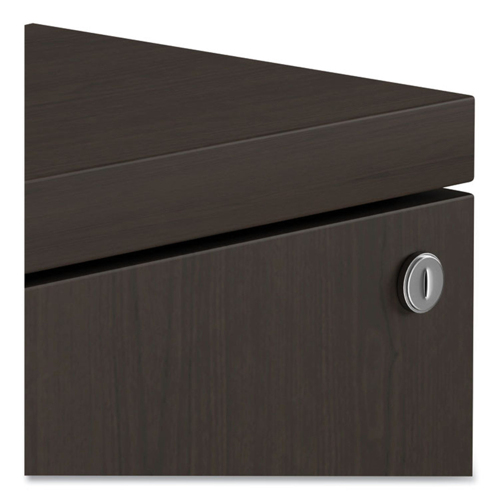 ALERA VA582816ES Alera Valencia Series Mobile Pedestal, Left or Right, 2 Legal/Letter-Size File Drawers, Espresso, 15.38" x 20" x 26.63"