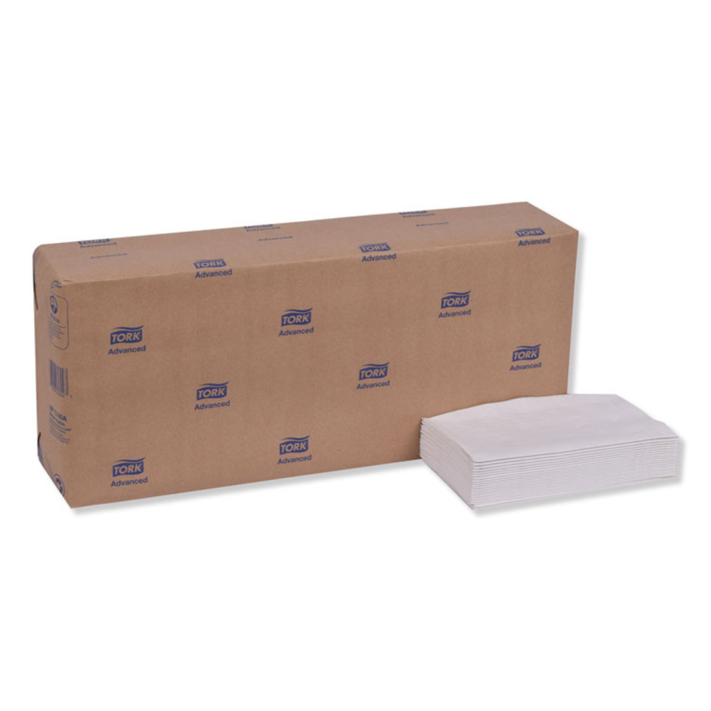 SCA TISSUE Tork® NP7380A Advanced Dinner Napkin,3-Ply,17" x 16.125",1/8 Fold, White,1740/CT