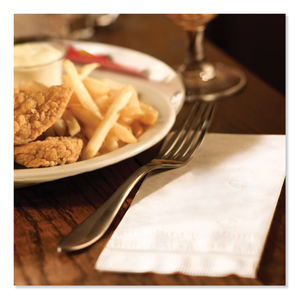 SCA TISSUE Tork® NP7380A Advanced Dinner Napkin,3-Ply,17" x 16.125",1/8 Fold, White,1740/CT