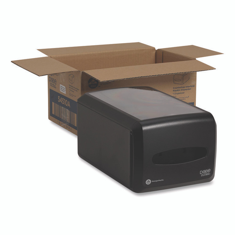 GEORGIA PACIFIC Dixie® 54510A Countertop Napkin Dispenser, 13.25 x 8.56 x 7.18, Black