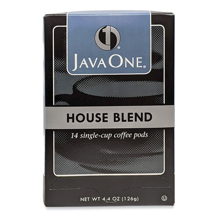 JAVA TRADING CO. One® 40300 Coffee Pods, House Blend, Single Cup, 14/Box