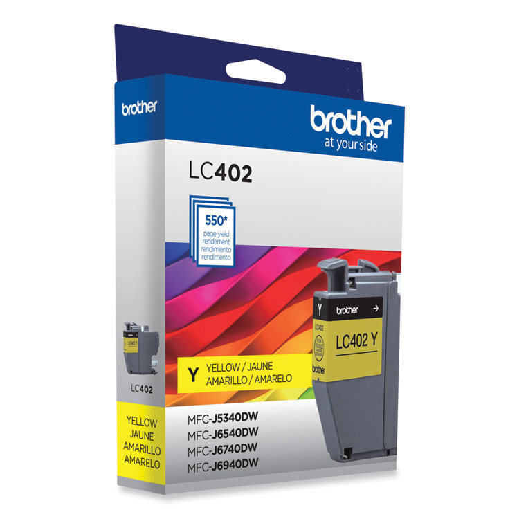 BROTHER INTL. CORP. LC402YS LC402YS Ink, 550 Page-Yield, Yellow