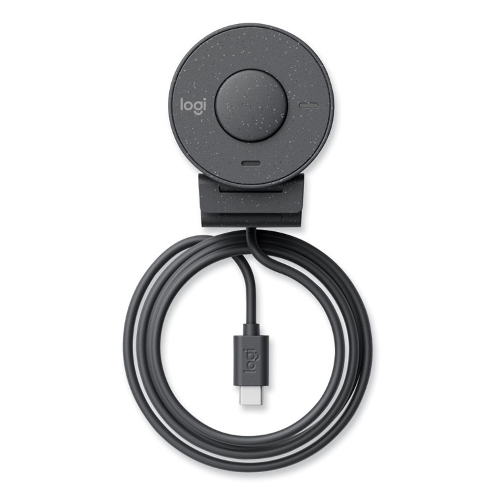 LOGITECH, INC. 960001414 Brio 305 Business Webcam, 1920 pixels x 1080 pixels, 2 Mpixels, Graphite
