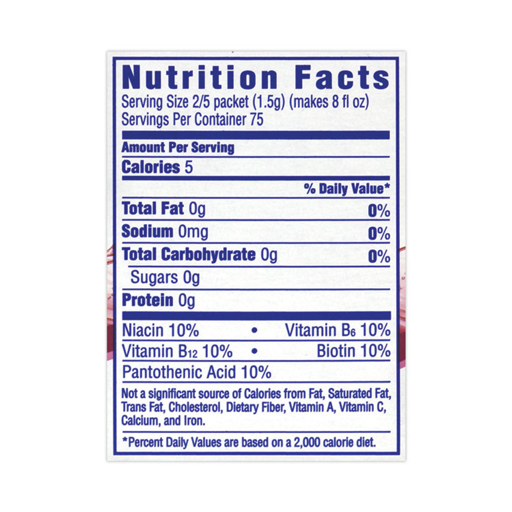 KRAFT FOODS, INC Crystal Light® 30700158 On-The-Go Sugar-Free Drink Mix, Wild Strawberry Energy, 0.13 oz Single-Serving, 30/Pack, 2 Packs/Carton