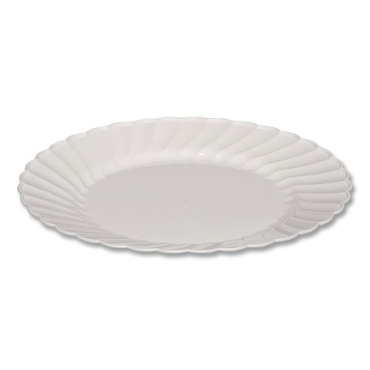 WNA, INC. RSCW91512WPK Classicware Plastic Dinnerware Plates, 9" dia, White, 12/Pack