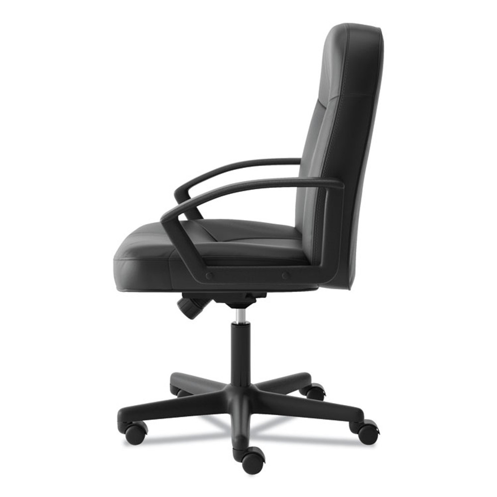 HON COMPANY VL601SB11 HVL601 Series Executive High-Back Leather Chair, Supports Up to 250 lb, 17.44" to 20.94" Seat Height, Black