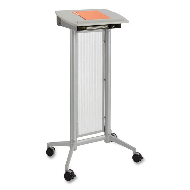 SAFCO PRODUCTS 8912GR Impromptu Lectern, 26.5 x 18.75 x 46.5, Gray