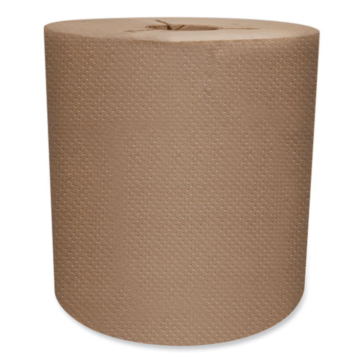 MORCON Tissue 400RY Morsoft Controlled Towels, Y-Notch, 1-Ply, 8" x 800 ft, Kraft, 6 Rolls/Carton