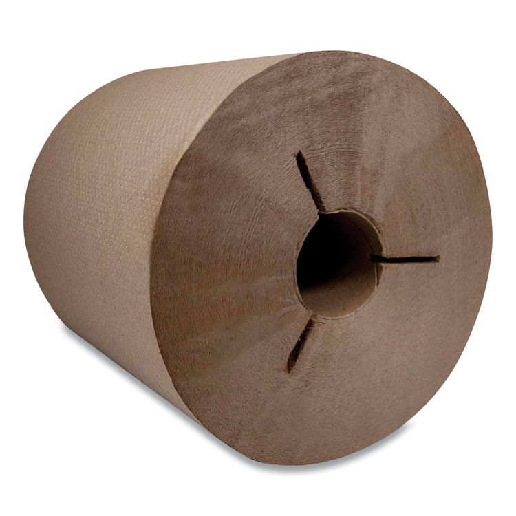 MORCON Tissue 400RY Morsoft Controlled Towels, Y-Notch, 1-Ply, 8" x 800 ft, Kraft, 6 Rolls/Carton