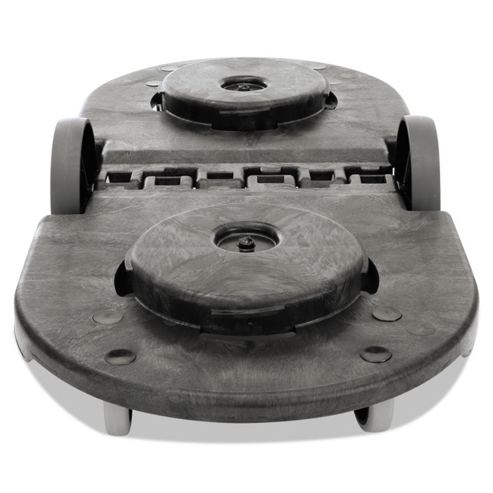 RUBBERMAID COMMERCIAL PROD. 264600BLA BRUTE Tandem Dolly, Two-Container, 300 lb Capacity, 20.25w x 45d x 8h, Black