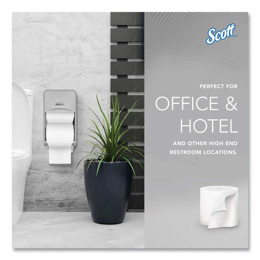 KIMBERLY-CLARK PROFESSIONAL Scott® 04007 Essential Coreless SRB Bathroom Tissue, Septic Safe, 2-Ply, White, 1,000 Sheets/Roll, 36 Rolls/Carton