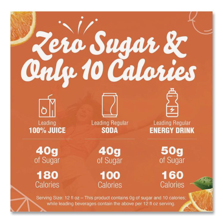 KRAFT FOODS, INC Crystal Light® 00504 On the Go, Sunrise Orange, 0.16 oz Packets, 30/Box