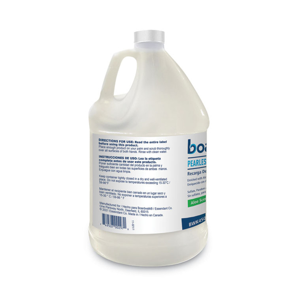 BOARDWALK 450EA Pearlescent Moisturizing Liquid Hand Soap Refill, Aloe Scent, 1 gal Bottle,