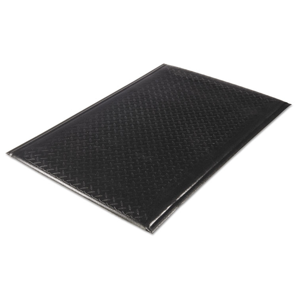 MILLENNIUM MAT COMPANY Guardian 24020301DIAM Soft Step Supreme Anti-Fatigue Floor Mat, 24 x 36, Black