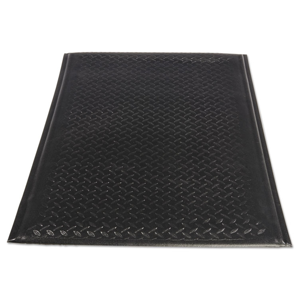 MILLENNIUM MAT COMPANY Guardian 24020301DIAM Soft Step Supreme Anti-Fatigue Floor Mat, 24 x 36, Black
