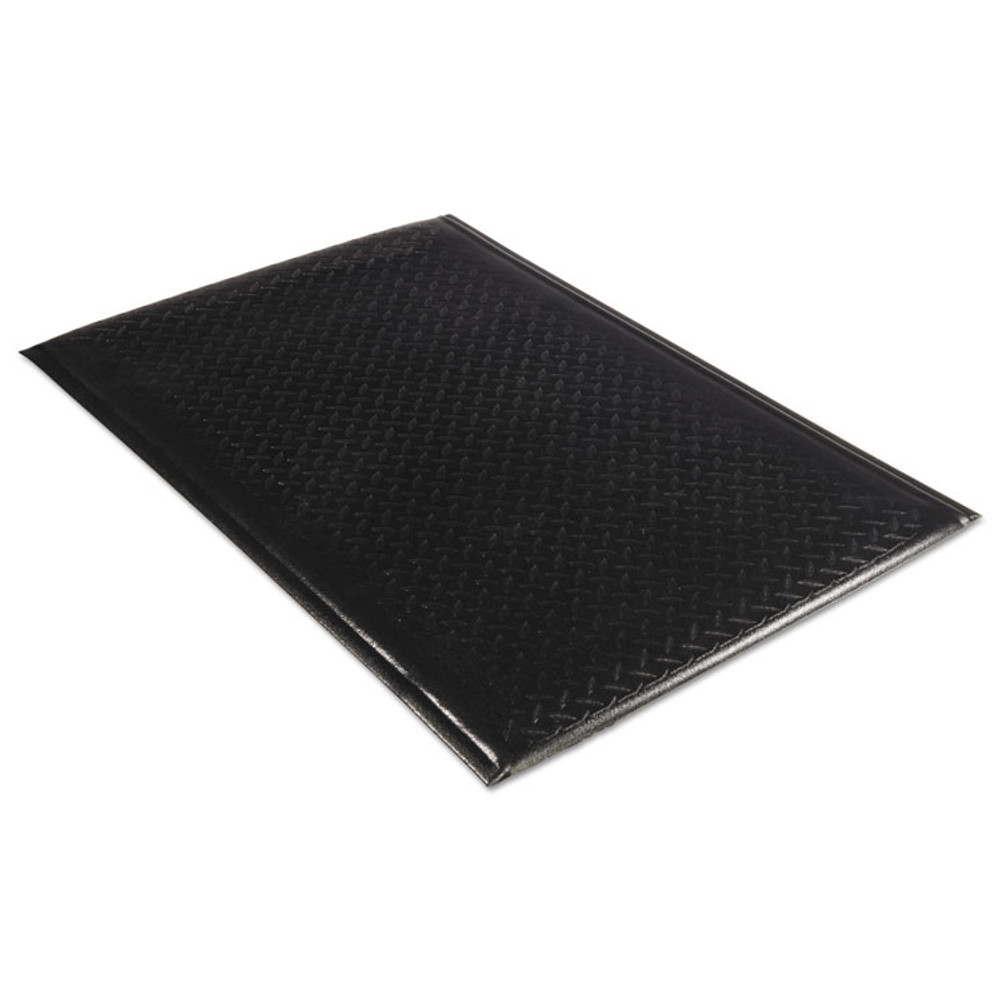 MILLENNIUM MAT COMPANY Guardian 24020301DIAM Soft Step Supreme Anti-Fatigue Floor Mat, 24 x 36, Black
