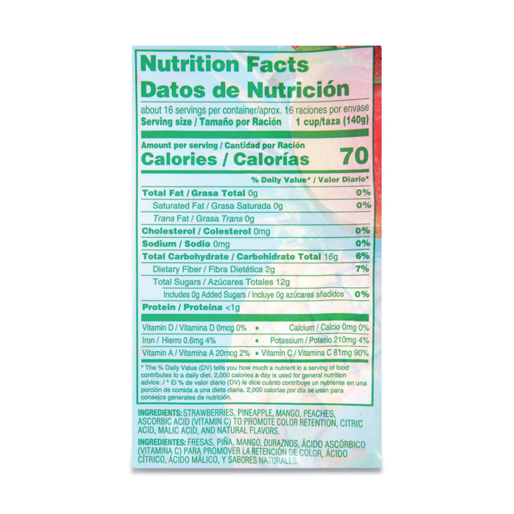 DOLE FOOD CO 90300157 Frozen Mixed Fruit, 5 lb Bag