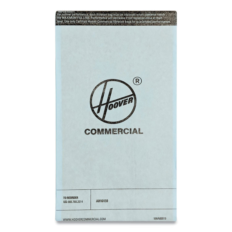 HOOVER COMPANY Commercial 24414060 Disposable Vacuum Bags, Standard, 10/Pack