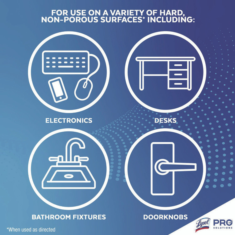 RECKITT BENCKISER LYSOL® Brand 81145CT Disinfecting Wipes, 1-Ply, 7 x 7.25, Lemon and Lime Blossom, White, 35 Wipes/Canister, 12 Canisters/Carton