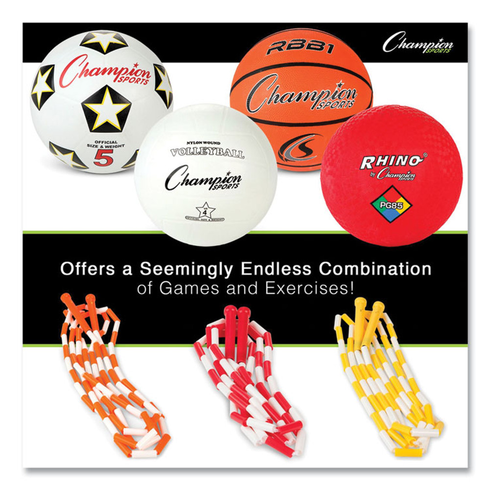 CHAMPION SPORT Sports UPGSET2 Physical Education Kit with 7 Balls, 14 Jump Ropes, Assorted Colors