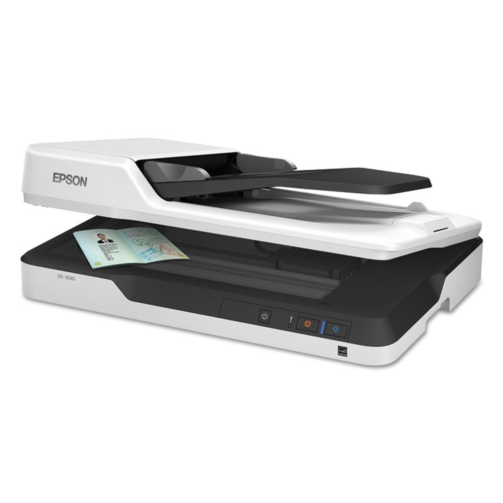 EPSON AMERICA, INC. B11B239201 WorkForce DS-1630 Flatbed Color Document Scanner, 1200 dpi Optical Resolution, 50-Sheet Duplex Auto Document Feeder