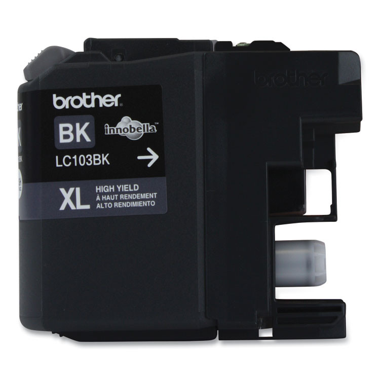 BROTHER INTL. CORP. LC103BK LC103BK Innobella High-Yield Ink, 600 Page-Yield, Black