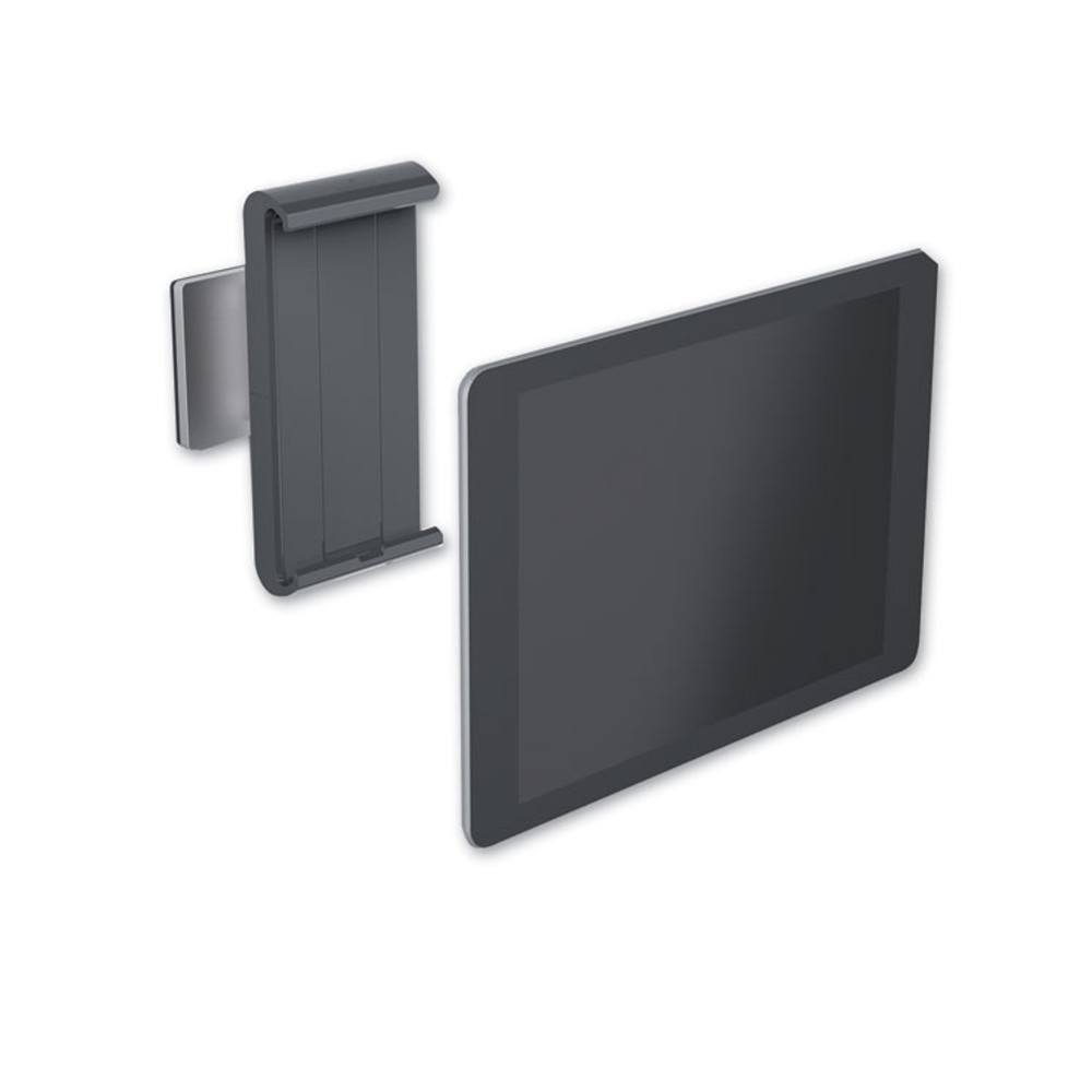 DURABLE OFFICE PRODUCTS CORP. 893323 Wall-Mounted Tablet Holder, Silver/Charcoal Gray