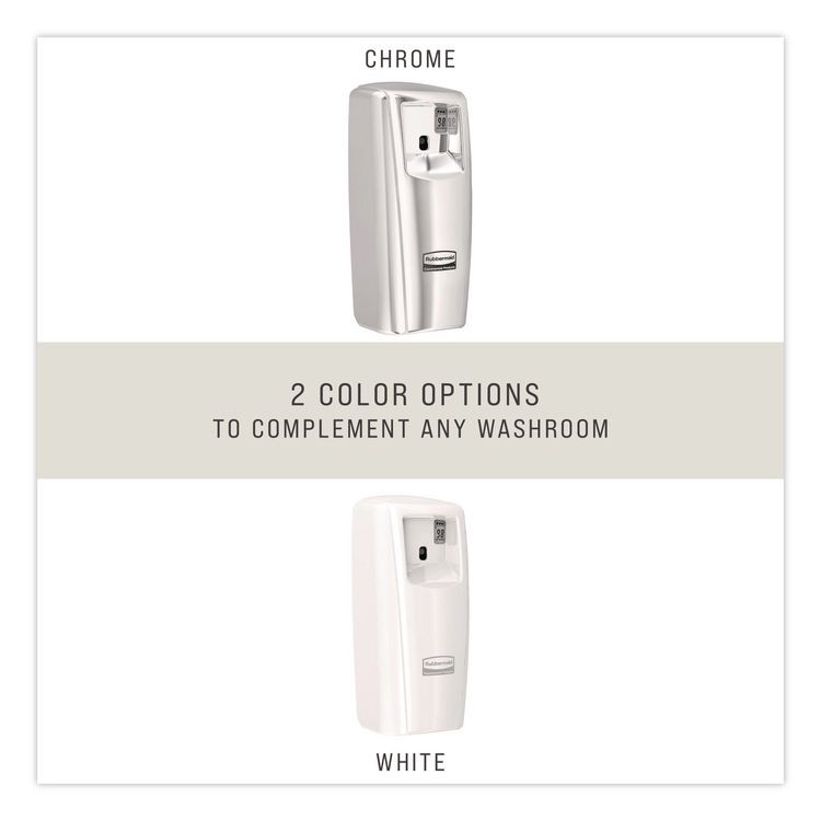 RUBBERMAID COMMERCIAL PROD. 1793535 TC Microburst Odor Control System 9000 LCD, 3.6 x 4.33 x 8.75, White