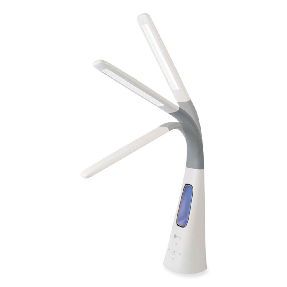 OTTLITE TECHNOLOGIES, INC F26WG9SHPR Cool Breeze Fan Lamp, 15" to 26.5" High, White