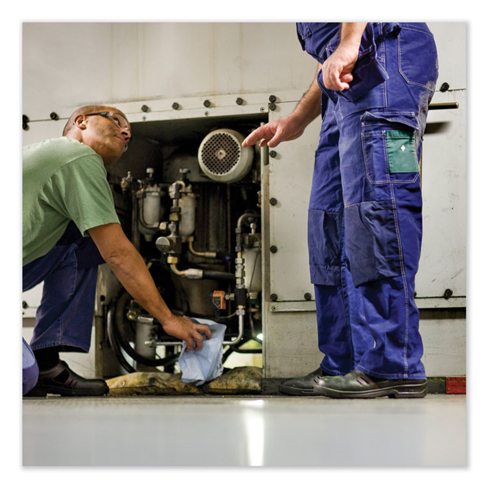 SCA TISSUE Tork® 440278 Industrial Paper Wiper, 4-Ply, 12.8 x 16.4, Unscented, Blue, 90/Pack, 5 Packs/Carton