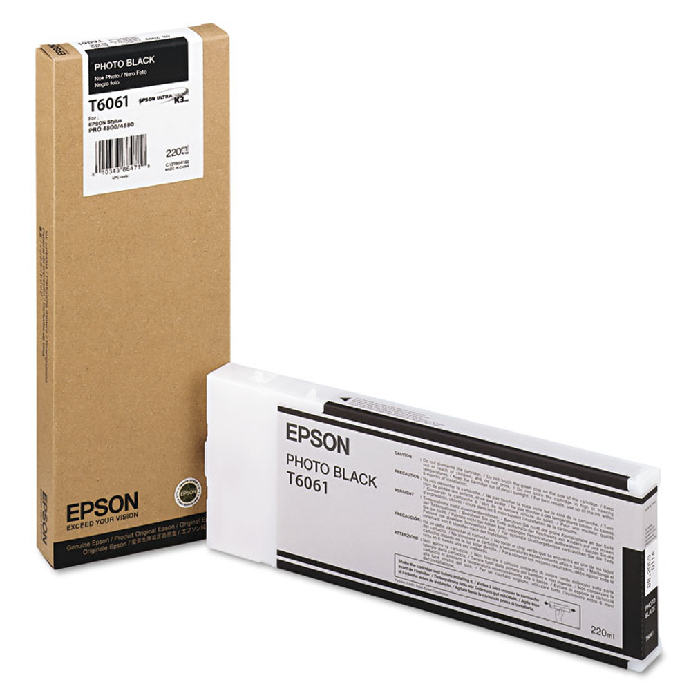 EPSON AMERICA, INC. T606100 T606100 (60) Ink, Photo Black