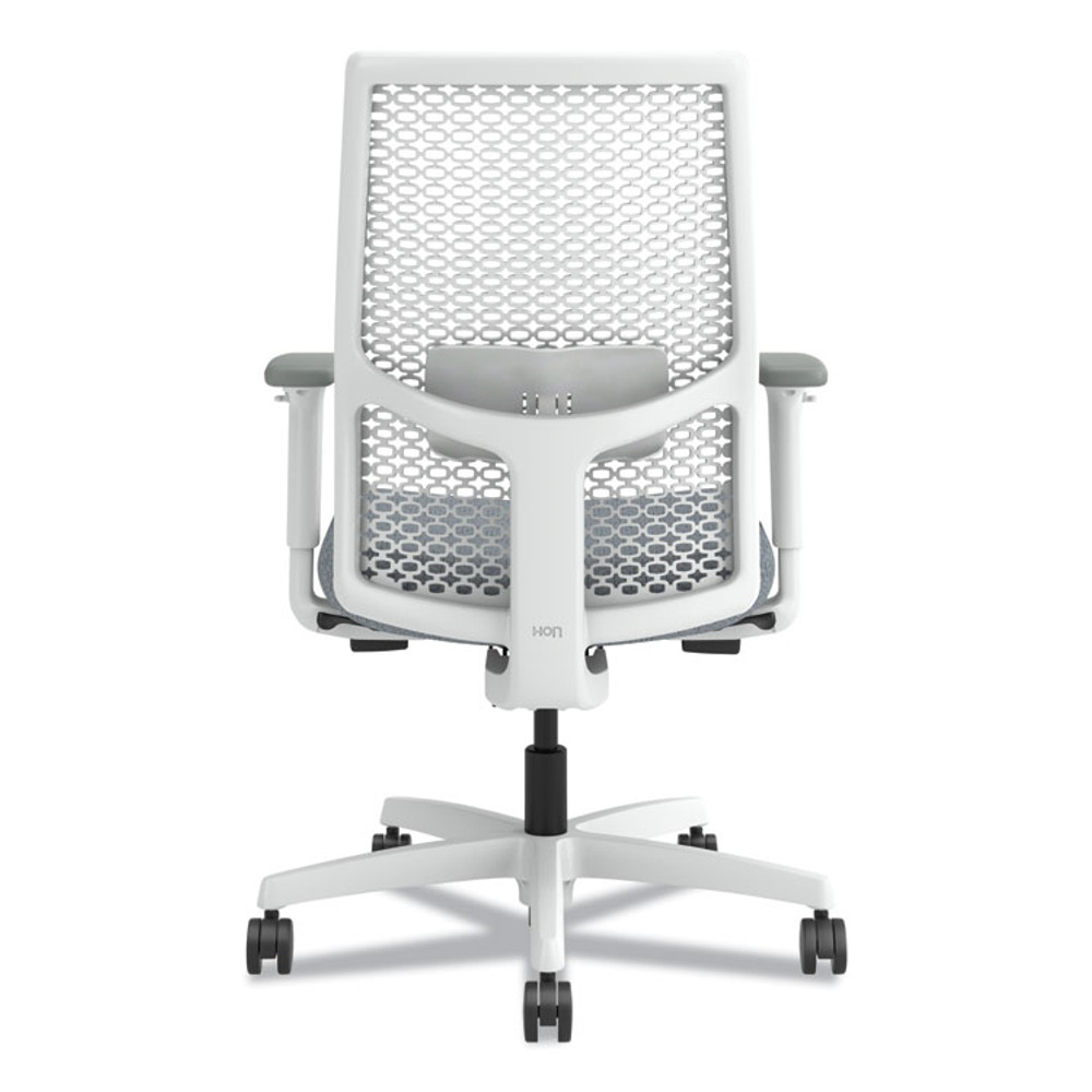 HON COMPANY I2MR2ARA25DX Ignition 2.0 Reactiv Mid-Back Task Chair, 17.25" to 21.75" Seat Height, Basalt Fabric Seat, White Back