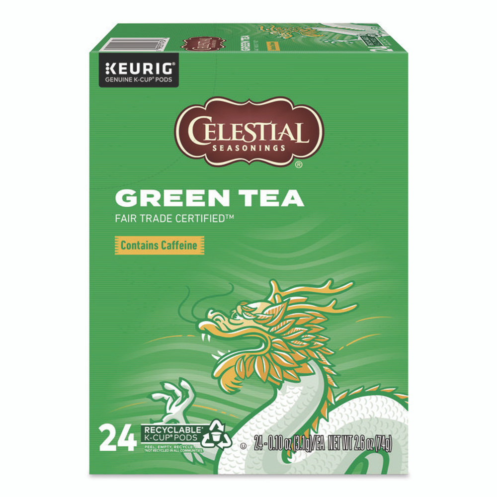 KEURIG DR PEPPER Celestial Seasonings® 14734 Green Tea K-Cups, 24/Box