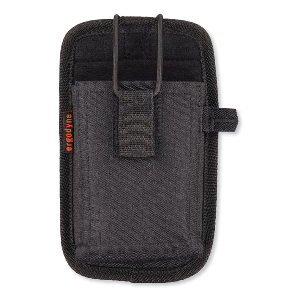 TENACIOUS HOLDINGS, INC. ergodyne® 19186 Squids 5544 Phone Style Scanner Holster with Belt Clip and Loops, 1 Compartment, 3.75 x 1 x 6.5, Polyester,Black