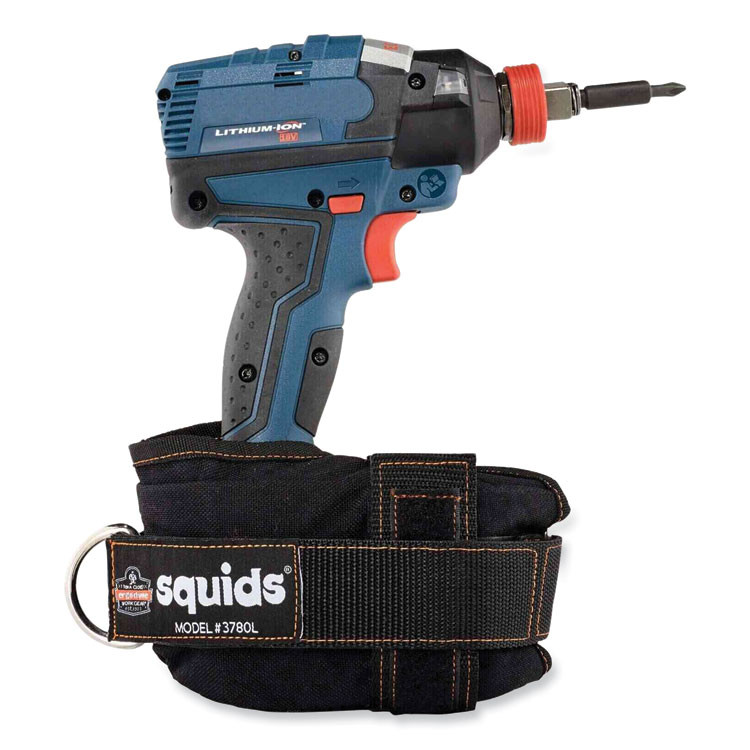 TENACIOUS HOLDINGS, INC. ergodyne® 19784 Squids 3780 Power Tool Trap, Large, 3.25 x 4 x 9, Nylon, Black