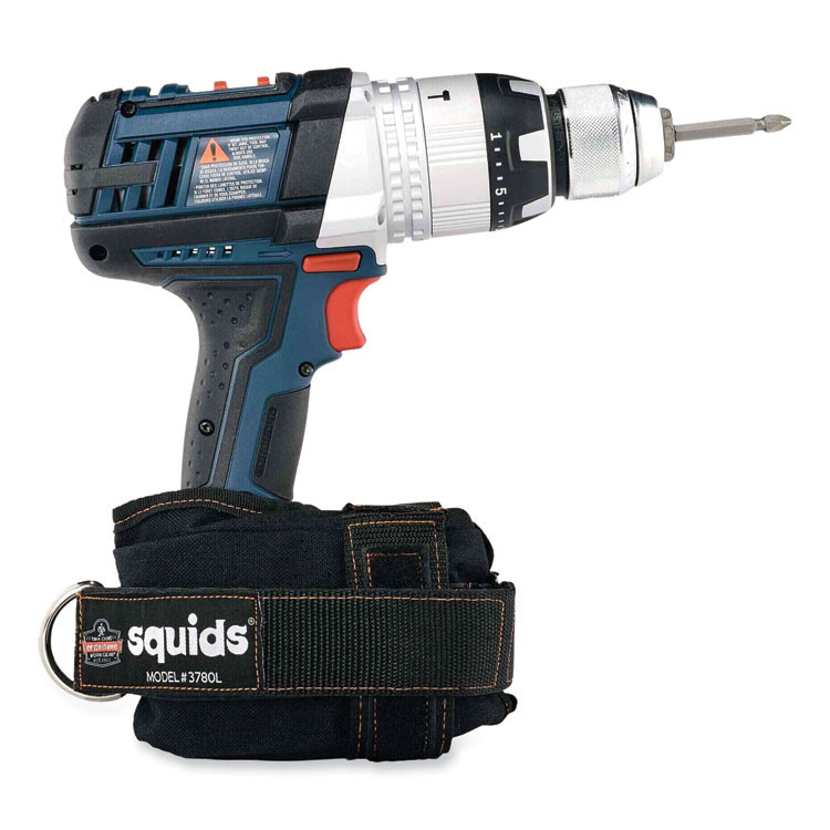 TENACIOUS HOLDINGS, INC. ergodyne® 19784 Squids 3780 Power Tool Trap, Large, 3.25 x 4 x 9, Nylon, Black