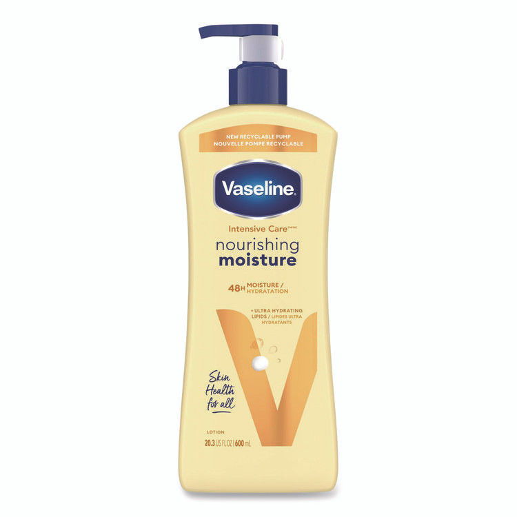 UNILEVER Vaseline® 07900EA Intensive Care Nourishing Moisture Body Lotion, 20.3 oz Pump Bottle