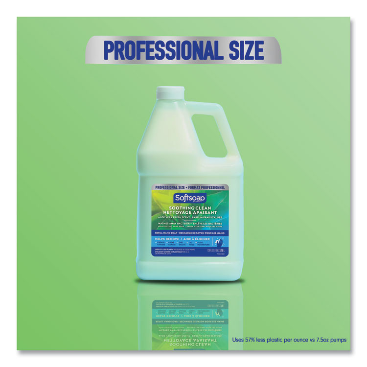 COLGATE PALMOLIVE, IPD. Softsoap® 61036483EA Liquid Hand Soap Refill with Aloe, Aloe Vera Fresh Scent, 1 gal Bottle