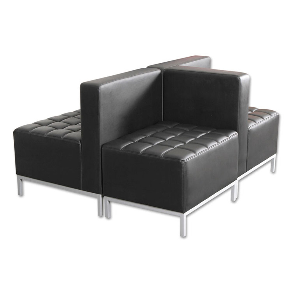 ALERA QB8116 Alera QUB Series Armless L Sectional, 26.38w x 26.38d x 30.5h, Black