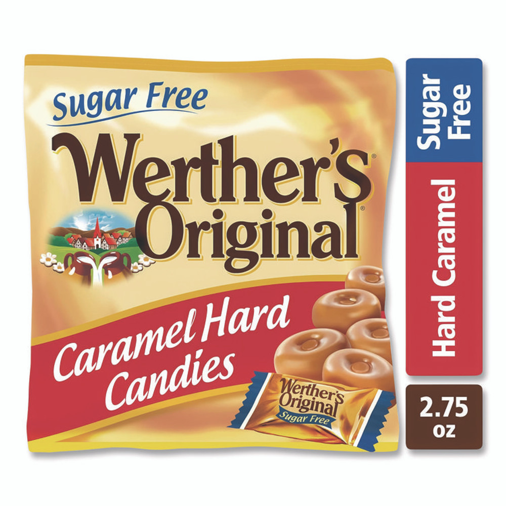 STORCK Werther's® Original® SUL831498 Hard Candies, Caramel, Individually Wrapped, 2.75 oz