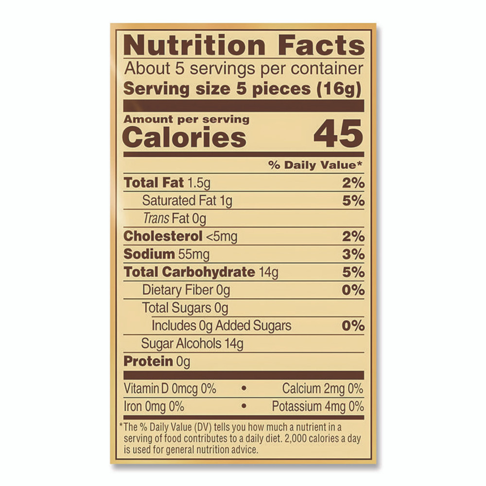 STORCK Werther's® Original® SUL831498 Hard Candies, Caramel, Individually Wrapped, 2.75 oz
