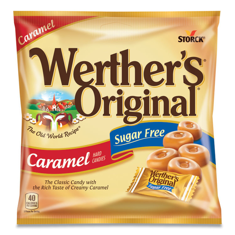 STORCK Werther's® Original® SUL831498 Hard Candies, Caramel, Individually Wrapped, 2.75 oz