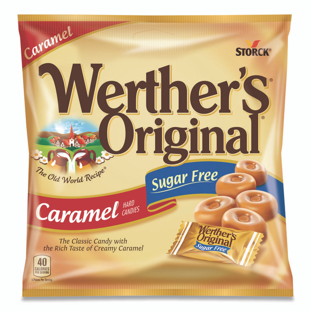 STORCK Werther's® Original® SUL831498 Hard Candies, Caramel, Individually Wrapped, 2.75 oz