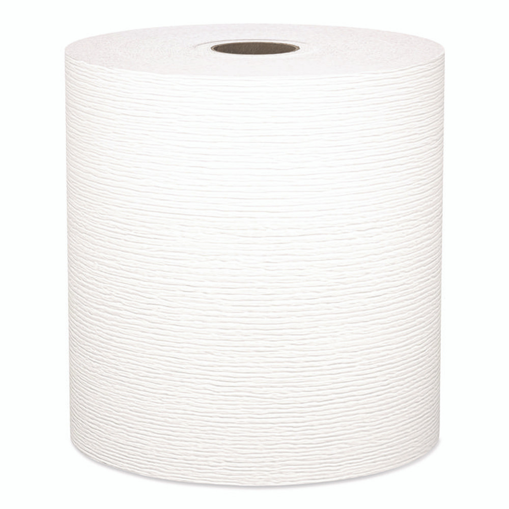 KIMBERLY-CLARK PROFESSIONAL Kleenex® 01080 Universal Hard Roll Paper Towels with Premium Absorbency Pockets, 1-Ply, 8" x 425 ft, 1.5" Core, White, 12 Rolls/Carton