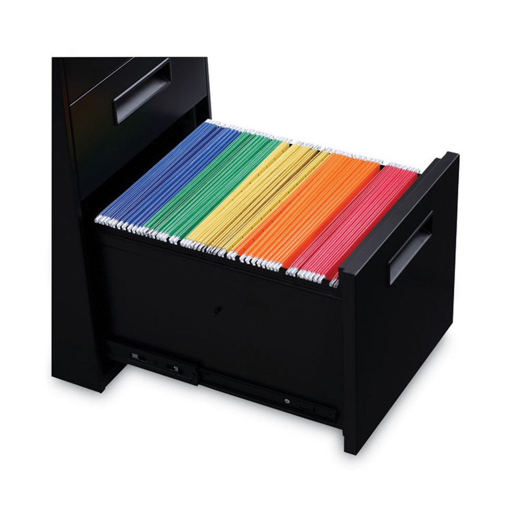 ALERA PABBFBL File Pedestal, Left or Right, 3-Drawers: Box/Box/File, Legal/Letter, Black, 14.96" x 19.29" x 27.75"