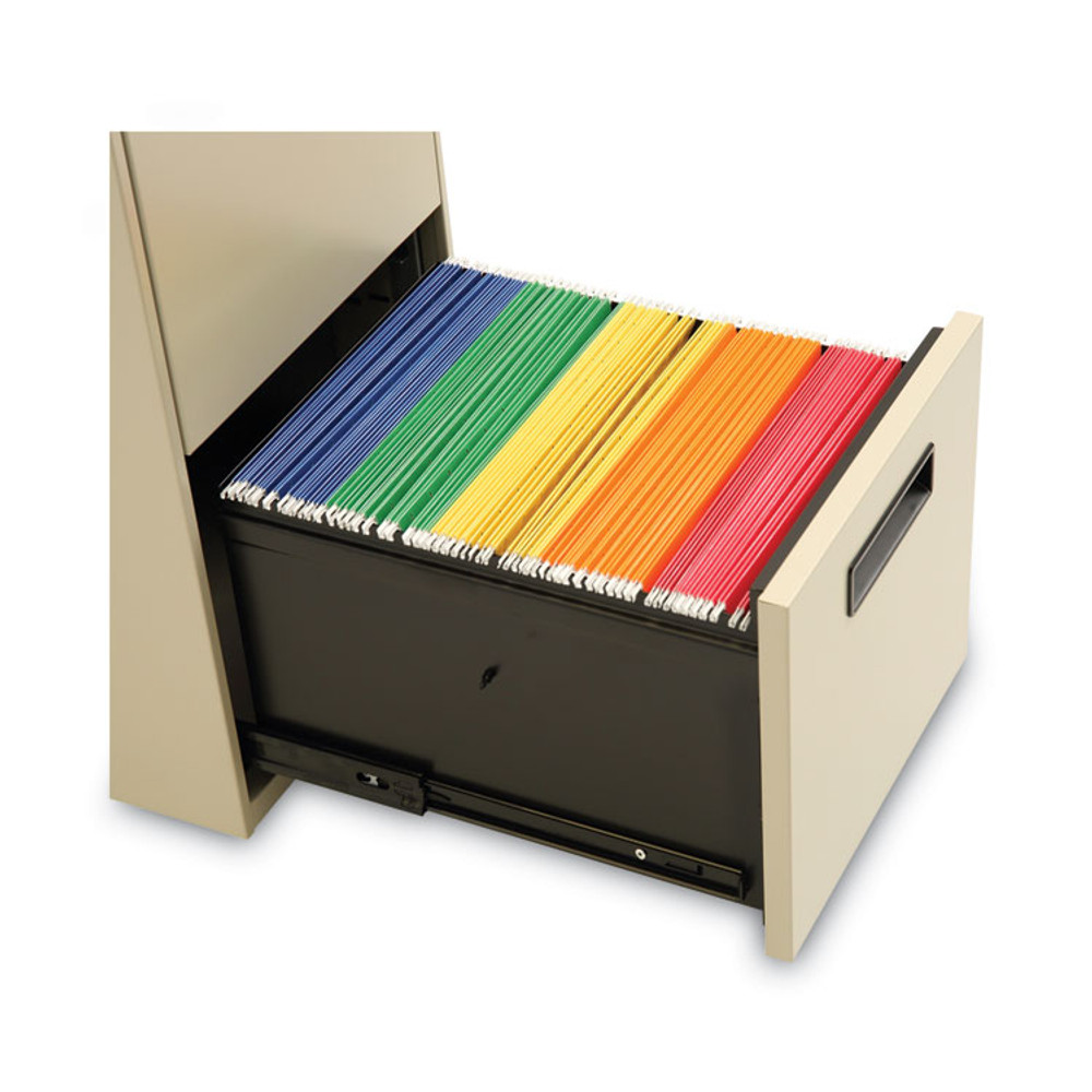 ALERA PAFFPY File Pedestal, Left or Right, 2 Legal/Letter-Size File Drawers, Putty, 14.96" x 19.29" x 27.75"