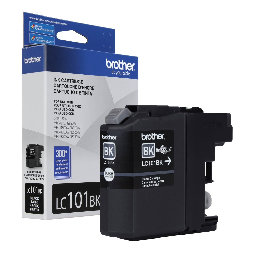 BROTHER INTL CORP LC101BK Brother LC101 Black Ink Cartridge, LC101BK